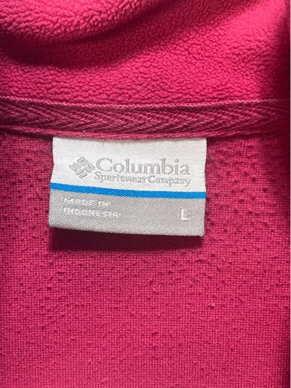 Columbia Women's Fleece Pullover Half-Zip Pink Large - Picture 4 of 9